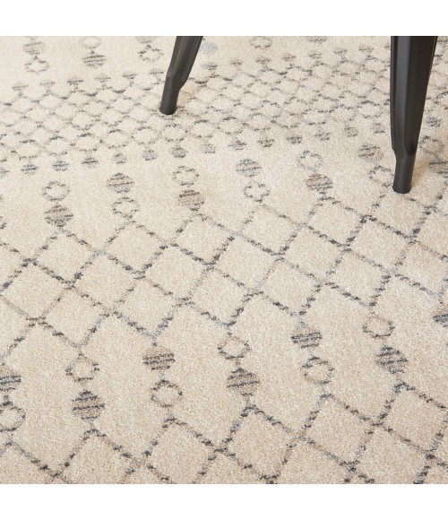 Nourison Royal Moroccan Area Rug RYM03-Beige/Grey