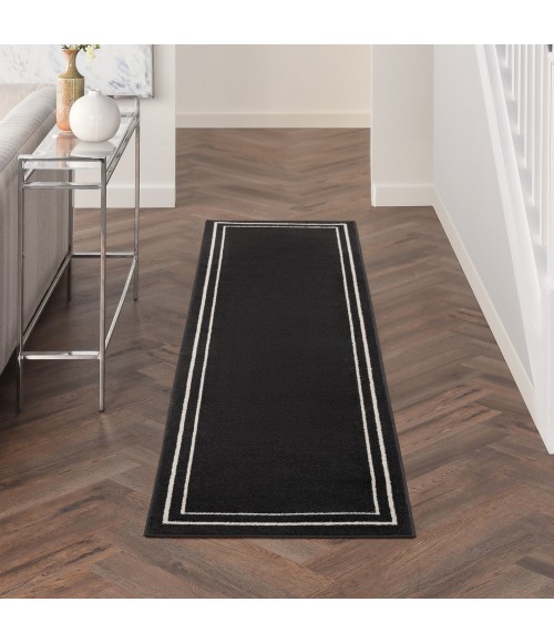 Nourison Nourison Essentials Area Rug NRE02 Black Ivory