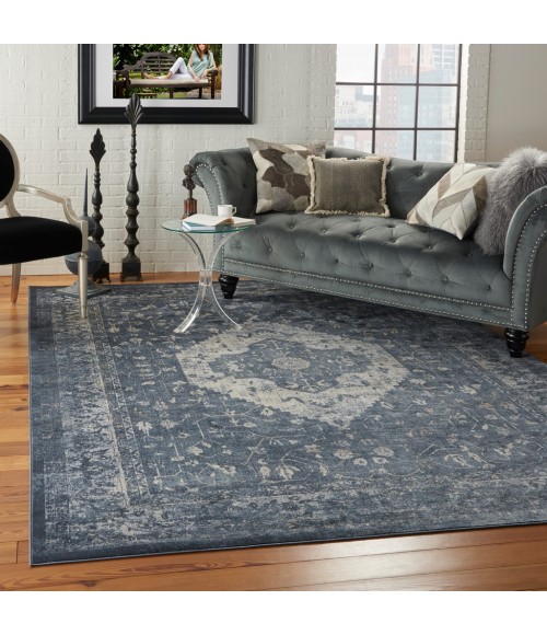 kathy ireland Home Malta Area Rug MAI11-Navy