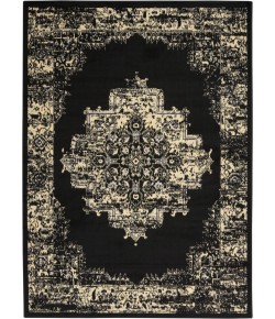 Nourison Grafix - Grf14 Black Area Rug 6 ft. X 9 ft. Rectangle