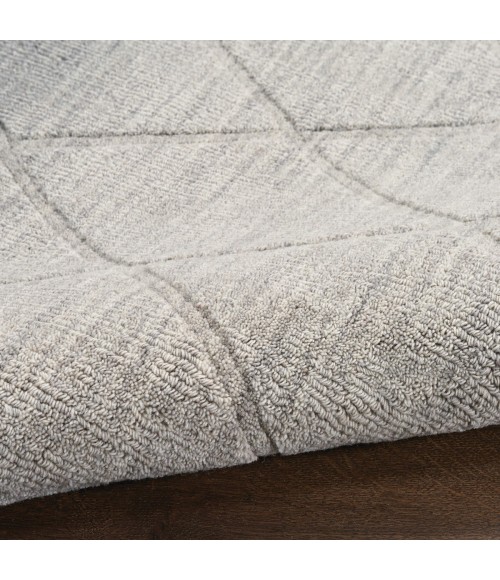 Nourison Wool Haven Grey WOH01 2 ft. X 6 ft. Rect. Rug
