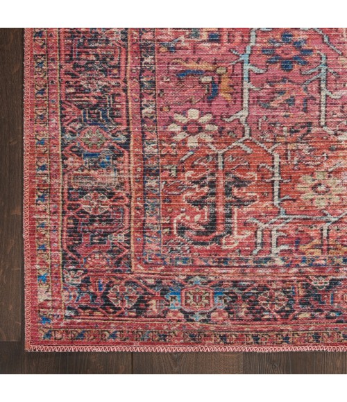 Nicole Curtis Machine Washable Series 1 Area Rug Nicole Curtis Machine Washable Series 1 Area Rug SR102 Red 4' x 6'