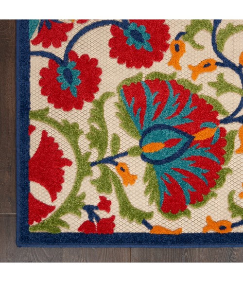 Nourison Aloha Area Rug ALH20-Red/Multicolor