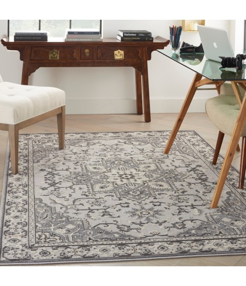 Nourison GRAND VILLA Area Rug Kathy Ireland Grand Villa Area Rug KI80-Grey
