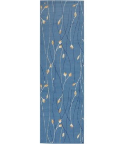 Nourison Grafix - Grf15 Light Blue Area Rug 2 ft. 3 X 7 ft. 6 Rectangle