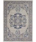 Nourison Tranquil Area Rug TRA14-Grey/Navy