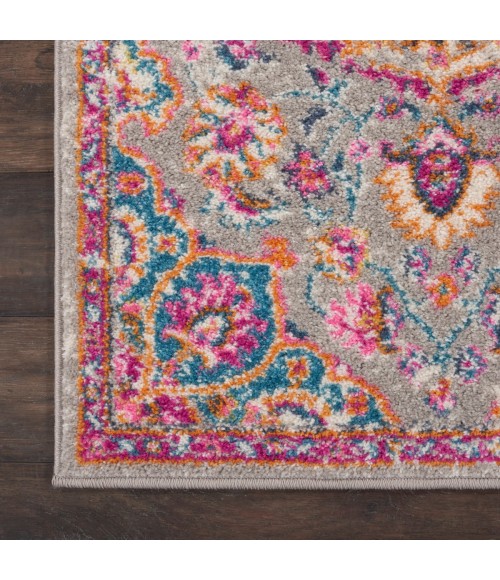 Nourison Passion Area Rug PSN22 Grey/Multi 2'2" x 10'
