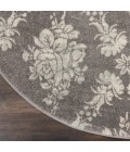 Nourison Tranquil Round Area Rug TRA09-Grey/Pink