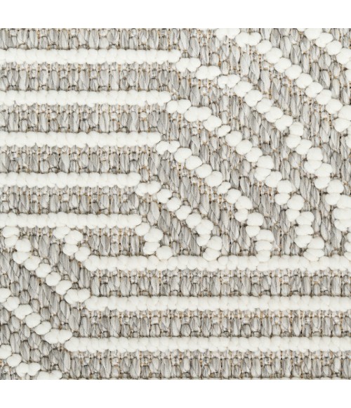Nourison Natural Texture Grey Ivory NTX02 8 ft. Rect. Rug