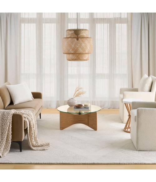 DKNY Pure Patterns Ivory Grey PRN01 9 ft. X 12 ft. Rect. Rug