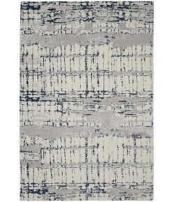 Nourison Twilight - Twi10 Ivory Navy Area Rug 5 ft. 6 in. X 8 ft. Rectangle