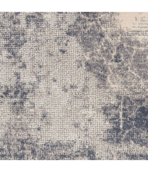 Nourison Rustic Textures Area Rug RUS02-Blue/Ivory