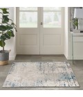 Nourison Quarry Ivory Grey Blue QUA01 5 ft. X Square Rug