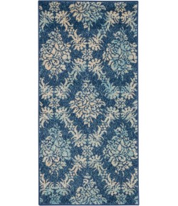 Nourison Tranquil(Traql) - Tra09 Navy Light Blue Area Rug 2 ft. X 4 ft. Rectangle