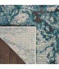 Nourison Maxell Area Rug MAE08 Ivory/Teal 6' x 9'