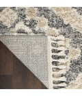 Nourison Oslo Shag Grey/Ivory OSL02 5 ft. X 8 ft. Rect. Rug
