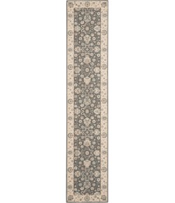 Nourison Home Living Treasures LI16 Grey/Ivory 2 ft. 6 in. X 12 ft. Area Rug