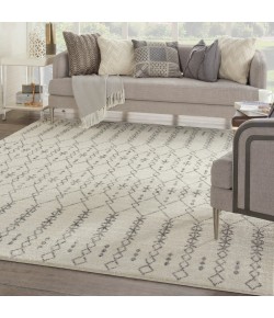 Nourison Passion - Psn40 Ivory Grey Area Rug 8 ft. X 10 ft. Rectangle