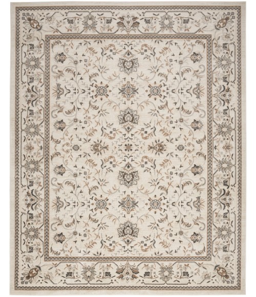 Nourison Serenity Home Ivory Mocha SRH02 10 ft. X 14 ft. Rect. Rug