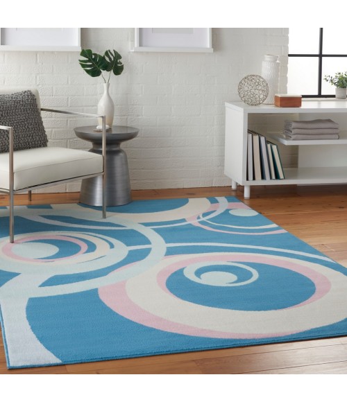 Nourison Grafix Area Rug GRF21-Blue Multi Colored