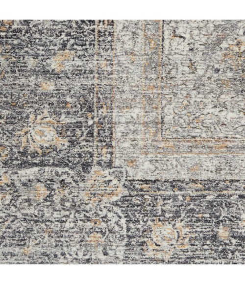 Nourison STARRY NIGHTS Area Rug Nourison Starry Nights Area Rug STN05-Charcoal/Creme