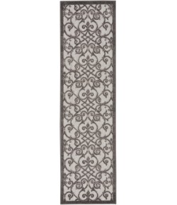 Nourison Home Aloha ALH21 Grey Charcoal 2 ft. 3 in. X 8 ft. Area Rug