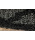 Nourison Easy Care Charcoal Black NES01 8 ft. Round Rug