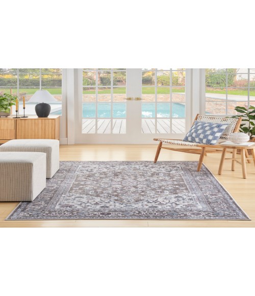 Nicole Curtis Machine Washable Series 1 Olive Ivory SR104 5 ft. 3 in. X 7 ft. 3 in. Rectangle Rug