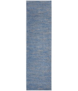 Nourison Essentials - Nre01 Blue Grey Area Rug 2 ft. 2 X 7 ft. 6 Rectangle