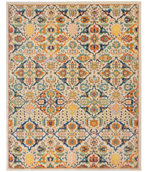 Nourison Allur Area Rug ALR03 Ivory Multicolor