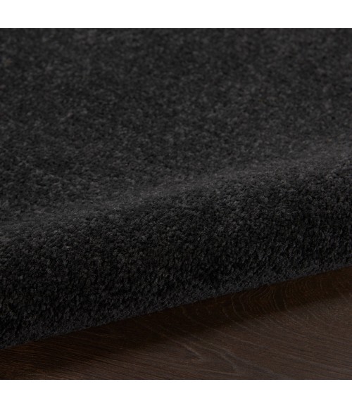 Nourison Essentials Area Rug Nourison Nourison Essentials Black Area Rug NRE01 Black 10' x 14'