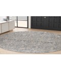 Nourison Nyle Charcoal Rug NYE08 7’10” Round - Rugs Town Nourison Nyle Charcoal NYE08 7’10” Round Rug