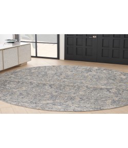Nourison Nyle Charcoal NYE08 7’10” Round Rug