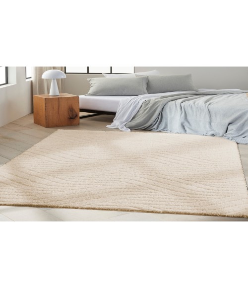 Calvin Klein Surfaces Beige Rug SFC01 5 ft. 2 in. X 7 ft. Rectangle - Rugs Town Calvin Klein Surfaces Beige SFC01 5 ft. 2 in. X 7 ft. Rectangle Rug