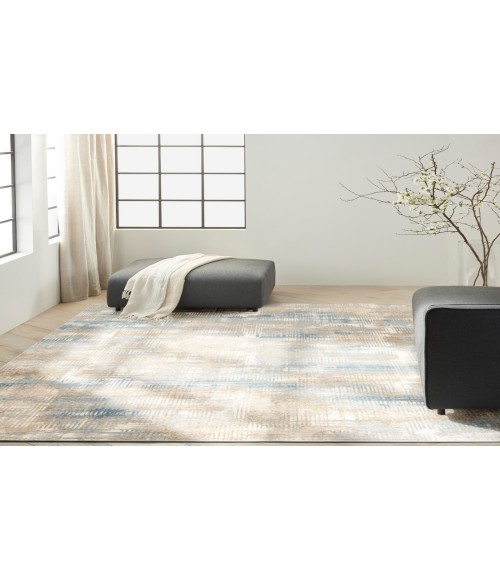 Calvin Klein CK950 Rush Blue Beige Rug CK951 9 ft. X 12 ft. Rectangle - Rugs Town Calvin Klein CK950 Rush Blue Beige CK951 9 ft. X 12 ft. Rectangle Rug