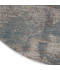 Nourison Rustic Textures Area Rug RUS15 Light Grey/Blue 7'10" Round