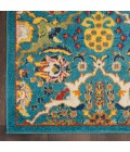 Nourison Allur Area Rug ALR03 Turquoise Ivory