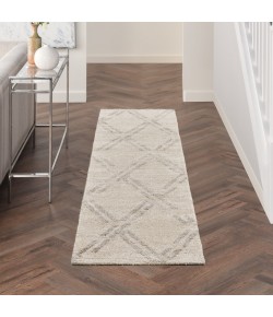 Nourison Venosa - Vsn01 Ivory Grey Area Rug 2 ft. 3 X 7 ft. 6 Rectangle