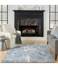 Nourison Splendid Navy Ivory SLD02 5 ft. 3 in. X 7 ft. 3 in. Rect. Rug