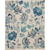 Nourison Tranquil(Traql) - Tra02 Ivory Light Blue Area Rug 8 ft. X 10 ft. Rectangle