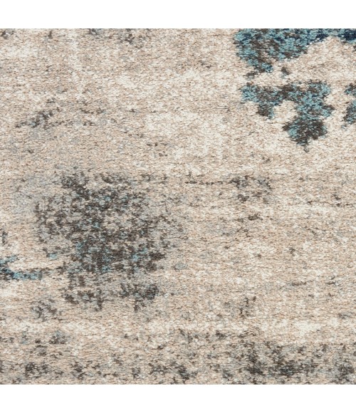 Kathy Ireland American Manor Area Rug AMR04 Ivory Blue 7'10" x 9'10"