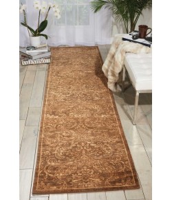 Nourison Home Silken Allure SLK19 Chocolate 2 ft. 5 in. X 10 ft. Area Rug