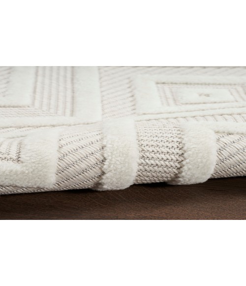 Nourison Versatile Ivory White NRV01 10 ft. Round Rug