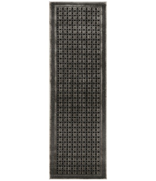 Nourison Home Nordic Black Taupe NRC03 2 ft. X 6 ft. Rectangle Rug