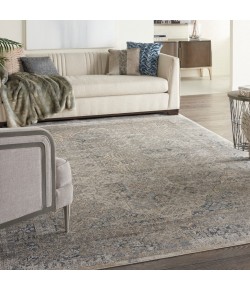 kathy ireland Home Ki25 Malta - Mai01 Ivory Blue Area Rug 7 ft. 10 X 10 ft. 10 Rectangle