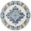 Nourison Grafix - Grf14 White Area Rug 5 ft. 3 X Round