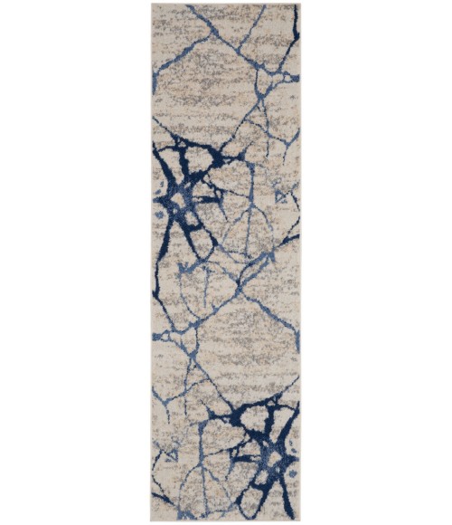 Calvin Klein River Flow Area Rug RFV05 Ivory Blue