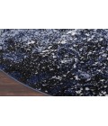 Nourison Passion Light Blue Black PSN10 5 ft. 3 in. Round Rug