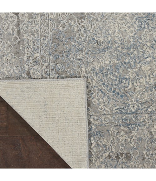 Nourison Rustic Textures Area Rug RUS09-Ivory/Light Blue