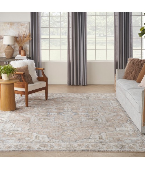 Nourison Astra Machine Washable Area Rug ASW12 Beige